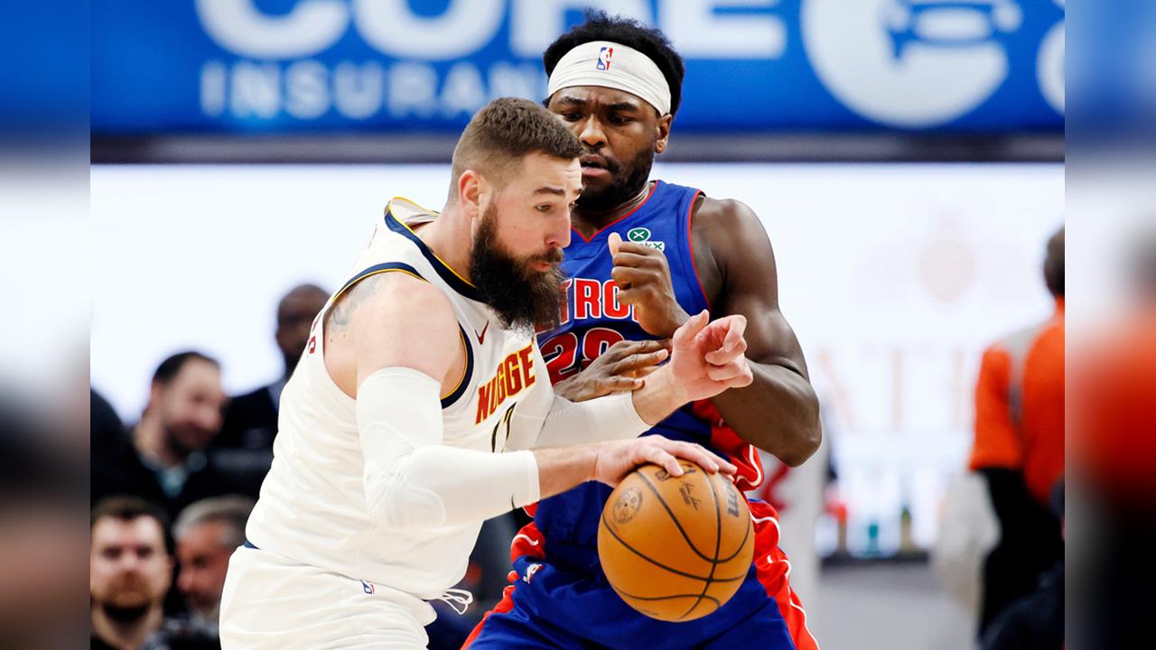 金塊、活塞全武行！瓦蘭丘納斯防守使出...